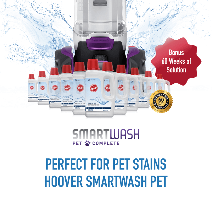 Hoover SmartWash Pet Carpet Cleaner Solution for Pet Messes
