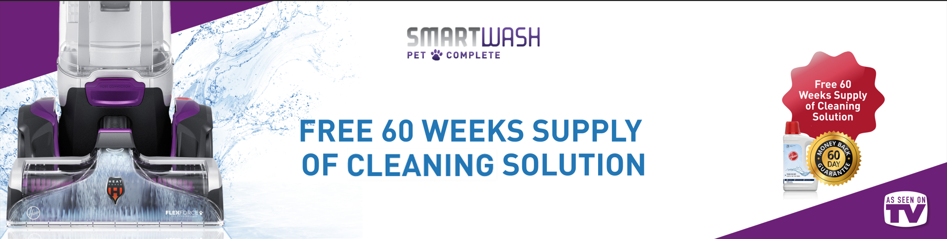 Hoover SmartWash Pet Complete Carpet Cleaner