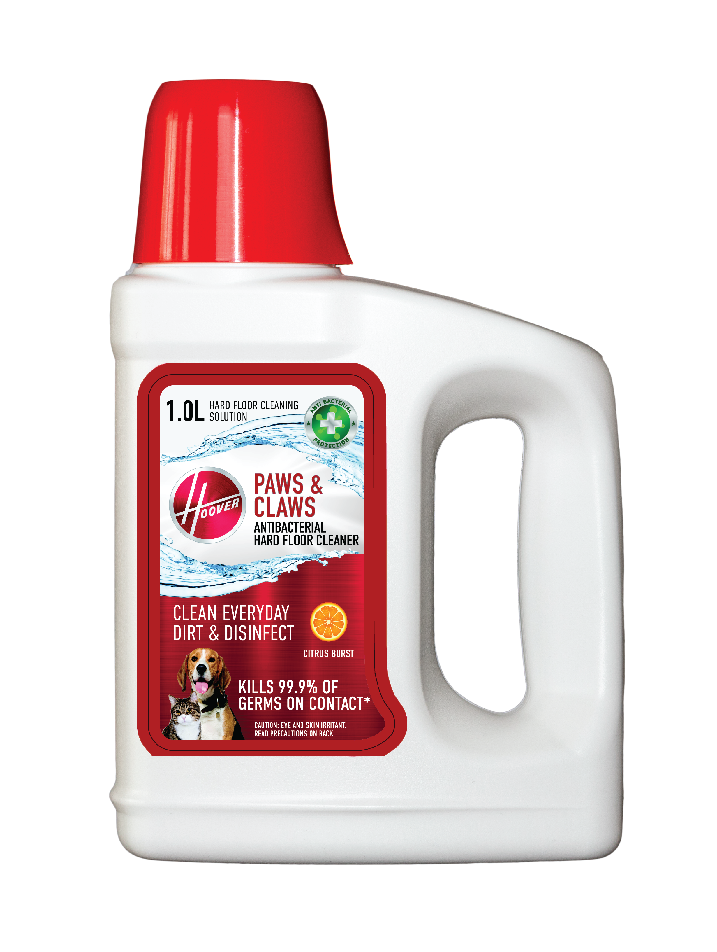 Hoover Paws & Claws Antibacterial Hard Floor Cleaning Solution 1L